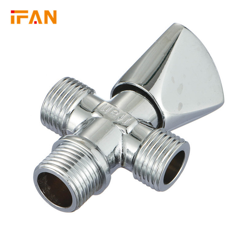 IFAN Nice Quality China Manufacture Bathroom Faucet Chrome In Wall Brass Stop 1/2 Angle Valve