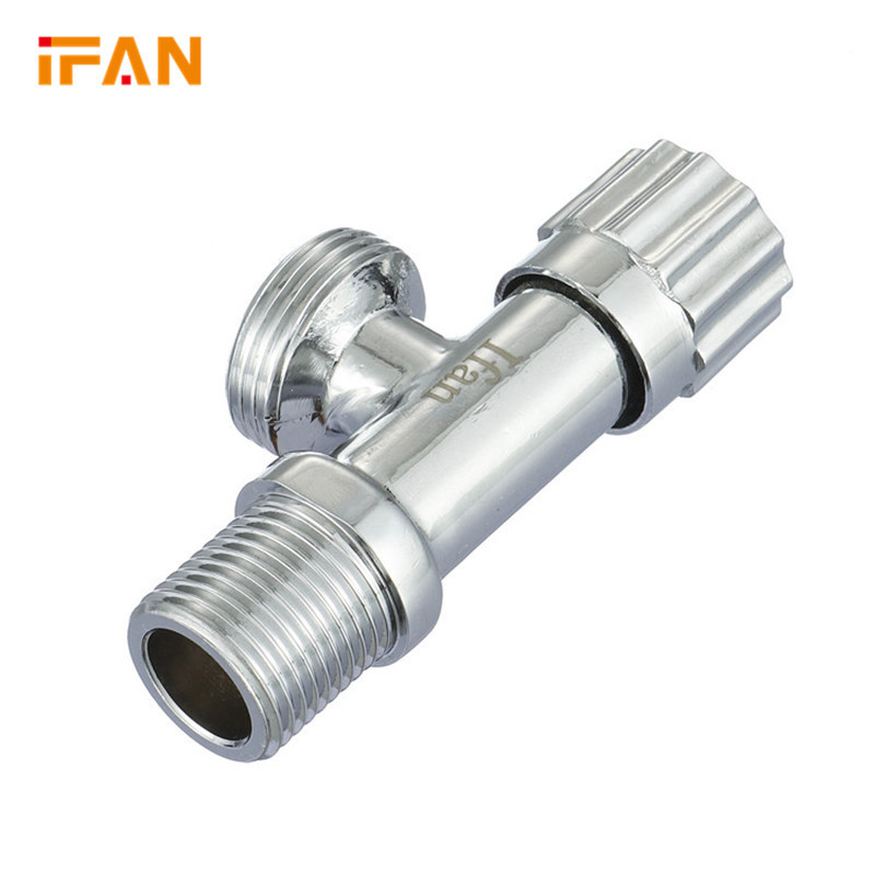 IFAN Nice Quality China Manufacture Bathroom Faucet Chrome In Wall Brass Stop 1/2 Angle Valve