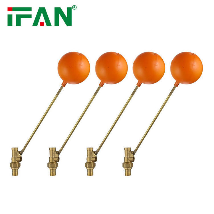 IFAN High Quality Brass Float Valve 1/2 3/4 1 Inch Water Level Control Floating Valve Water Tank Float Ball Valve