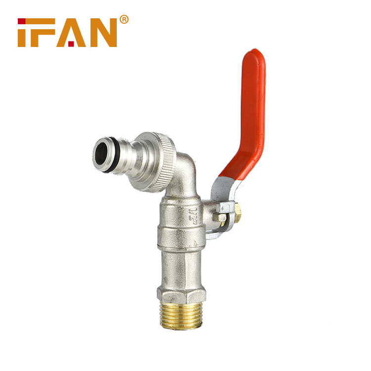 IFAN Factory Manufacture Brass Plumbing Water Tap Bib Cock Washing Machine Hose Tap Bibcock Water Faucet