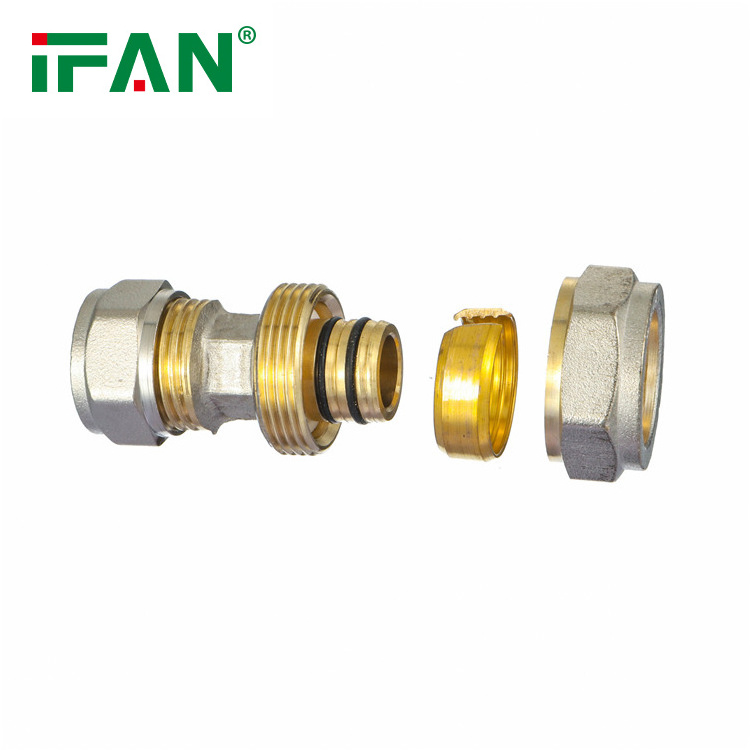 IFAN Factory Manufacturer Multilayer Pex Pipe Fittings Elbow Tee Plumbing Pex Fitting Brass Compression Fittings