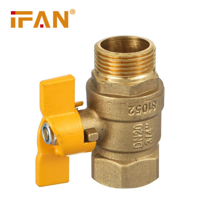 IFAN Butterfly Handle Female/Male DN50 Brass Ball Valve 1/2