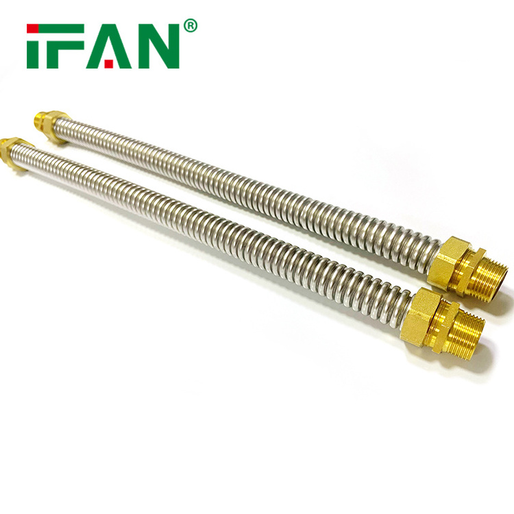 IFAN Factory Price Flexible Shower Hose 304 Stainless Steel Gas Pipe Stainless Steel Corrugated Pipe for Kitchen