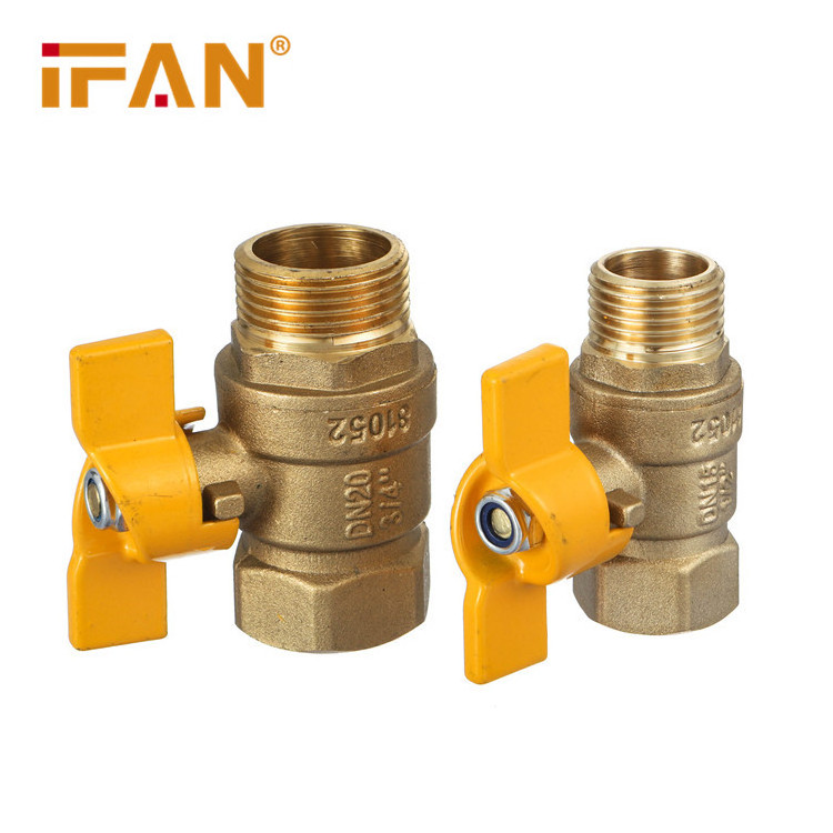 IFAN Butterfly Handle Female/Male DN50 Brass Ball Valve 1/2