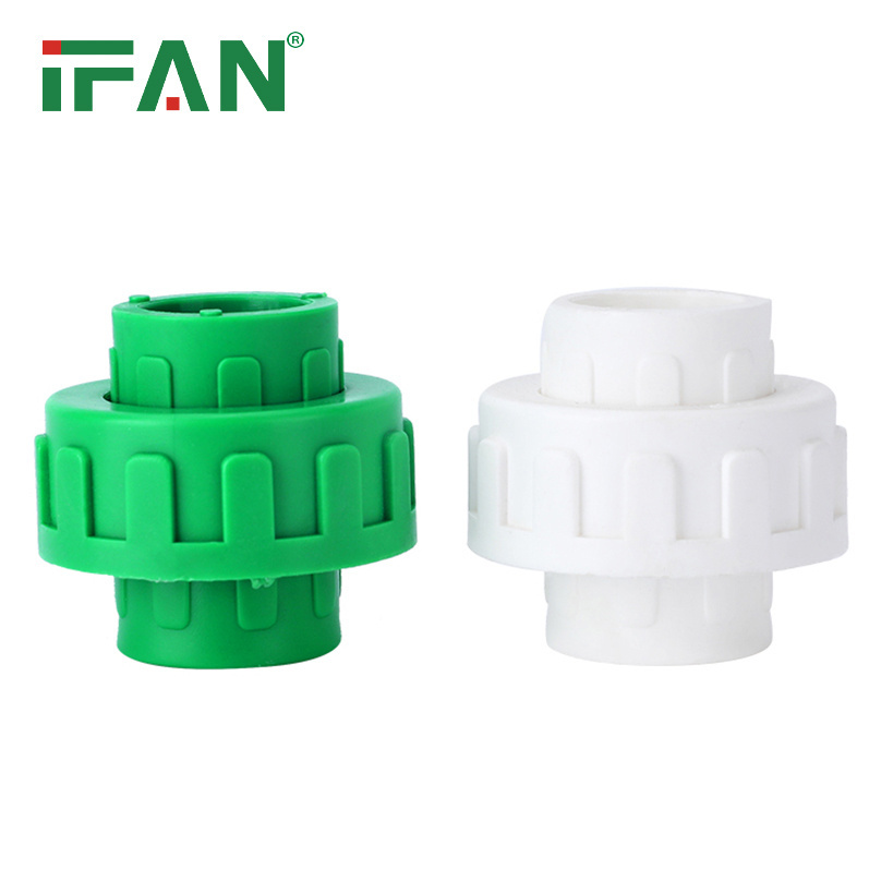 IFAN Hot Sale Plastic Material PPR Union PN25 Green PPR Pipe Fittings