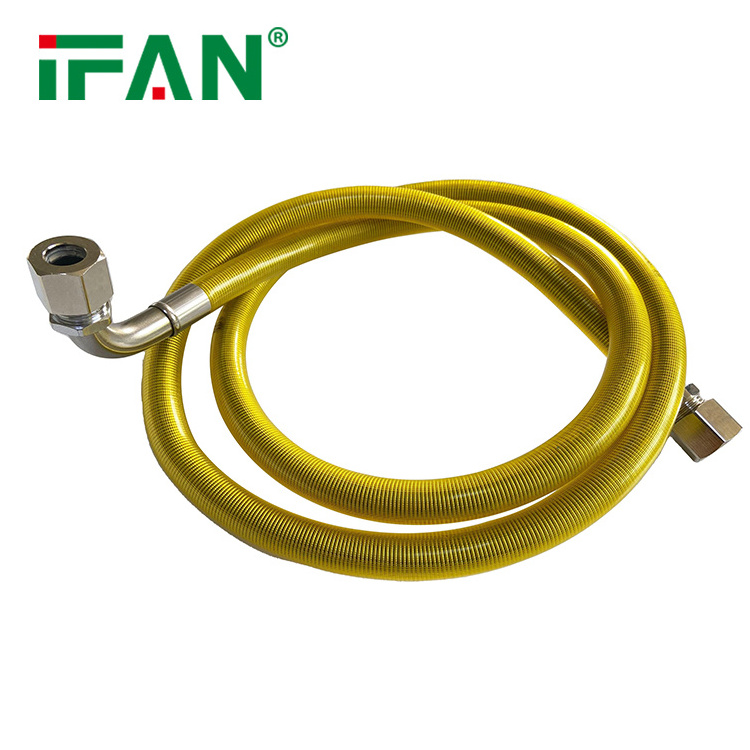 IFAN Factory Price Flexible Shower Hose 304 Stainless Steel Gas Pipe Stainless Steel Corrugated Pipe for Kitchen