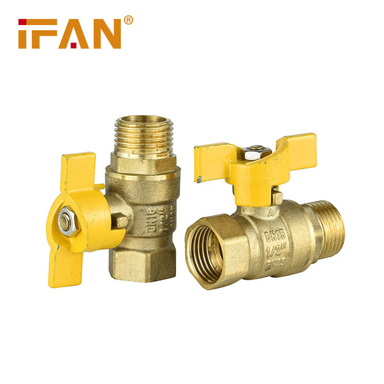 IFAN Butterfly Handle Female/Male DN50 Brass Ball Valve 1/2