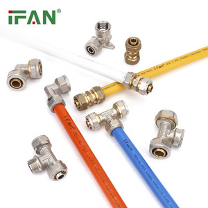 IFAN Plumbing Material 1/2" 3/4" 1" PEX A Fittings Brass Pipe Fitting Compression Fittings