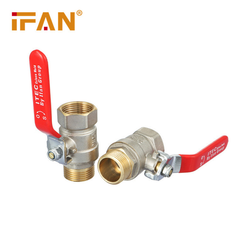 IFAN Factory Provide Directly Brass Water Ball Valve Male Threaded Forged All Size Brass Ball Valve