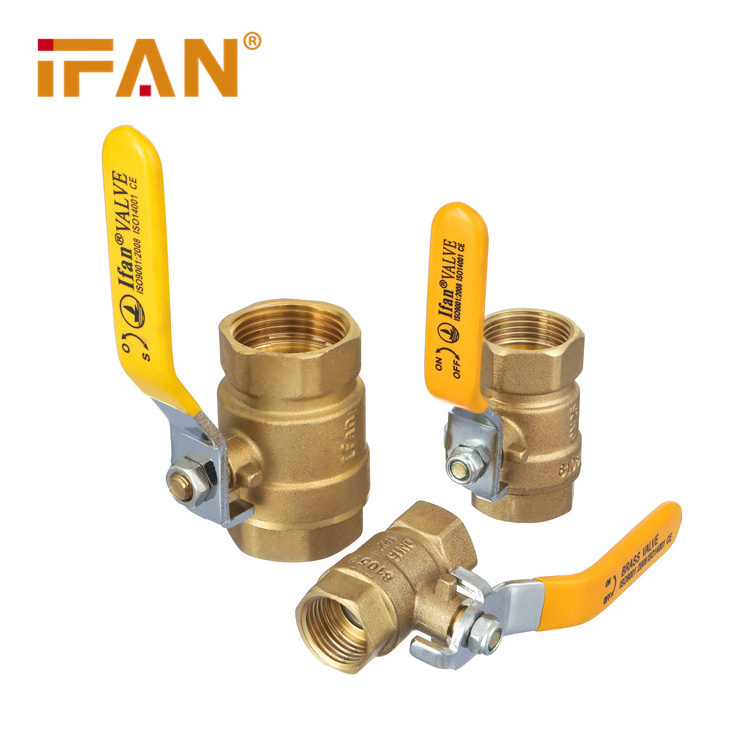 IFAN Factory Directly Gas Ball Valve Male Female Threaded Forged All Size 1/4'' - 4'' Brass Ball Gas Valve