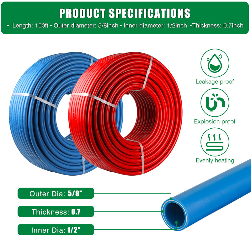 IFAN PEX A Pipe Cold&Hot Water customizable Color 16-32mm PERT Under floor Heating Pipe Pex Pipe