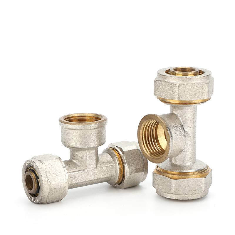 IFAN Pex Pipe Brass Fittings Female Male Threaded Elbow Tee Socket Pex Compression Pex Brass Fittings