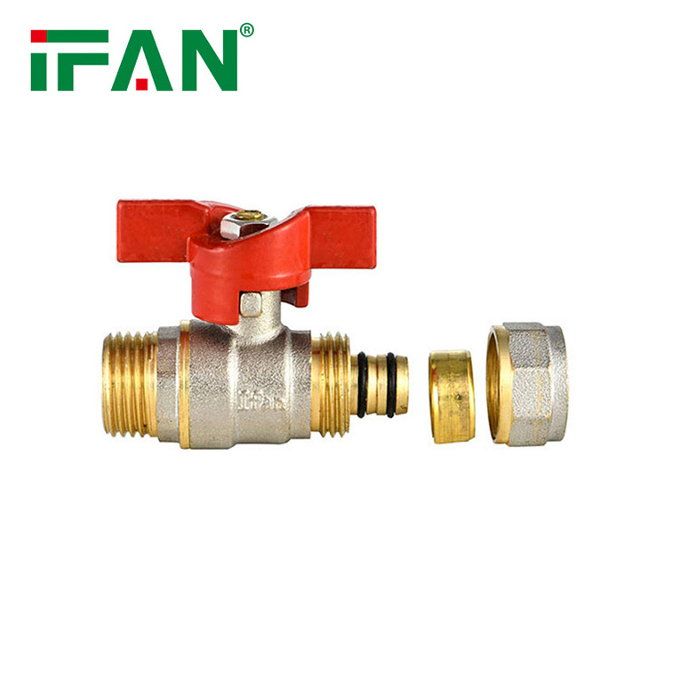 IFAN Male Thread PEX Compression Fittings Valve 1/2