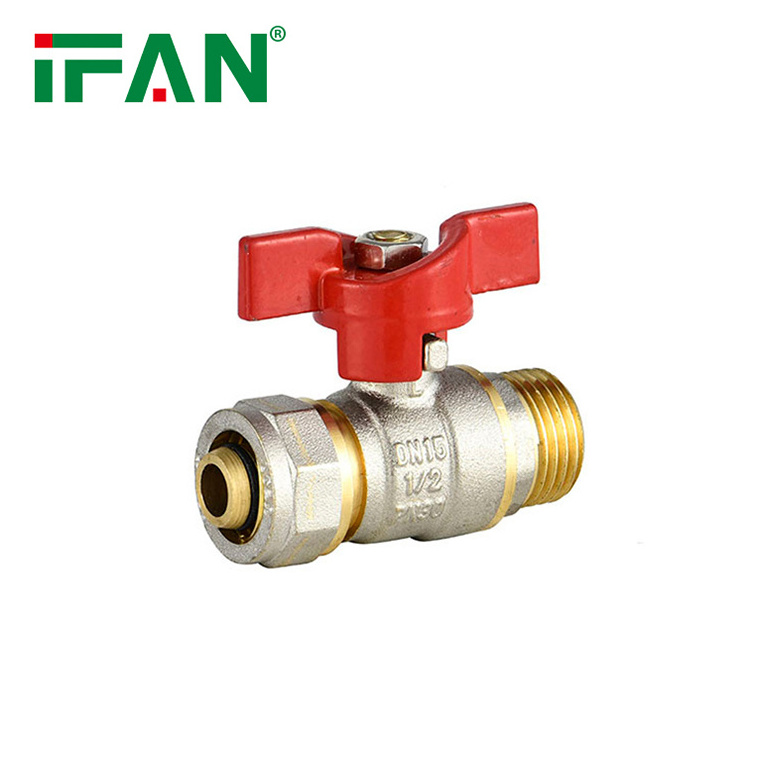 IFAN Male Thread PEX Compression Fittings Valve 1/2