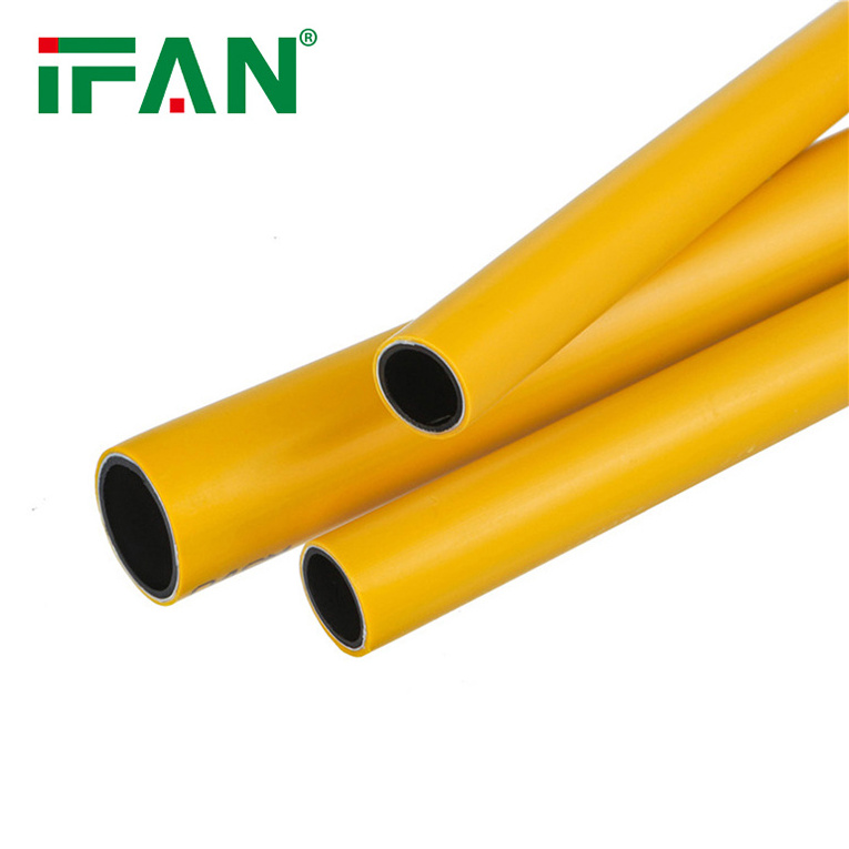 IFAN High Quality Yellow Black Color 16-32MM Aluminium Plastic Composite Overlap PEX Gas Pipe