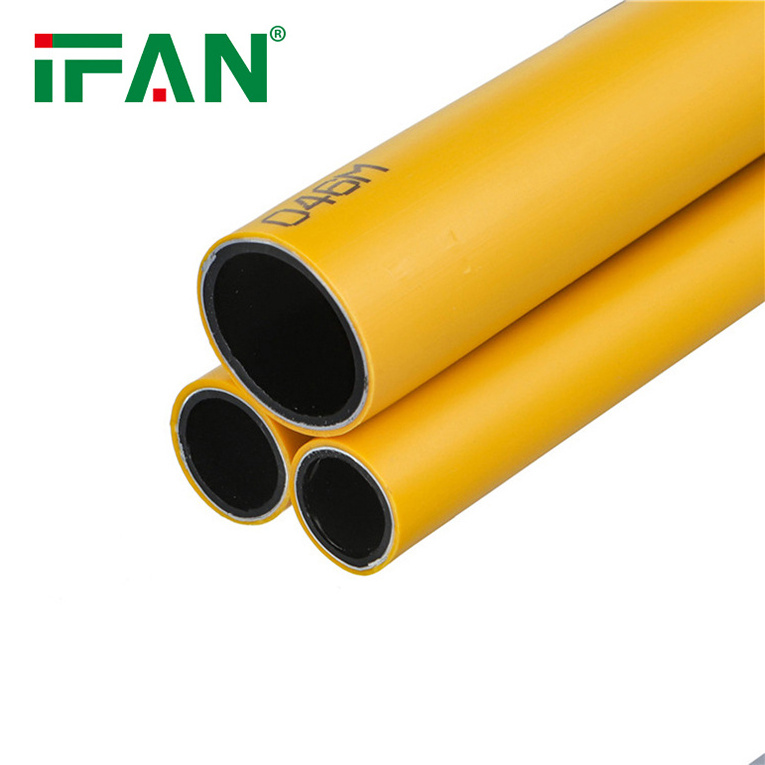 IFAN High Quality Yellow Black Color 16-32MM Aluminium Plastic Composite Overlap PEX Gas Pipe