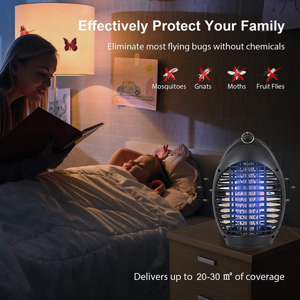 Hot Sale 220-240V Electric Bug Zapper Mosquito Killer Lamp Indoor Insect Control Mosquitoes Zapper UV Light Fly Trap