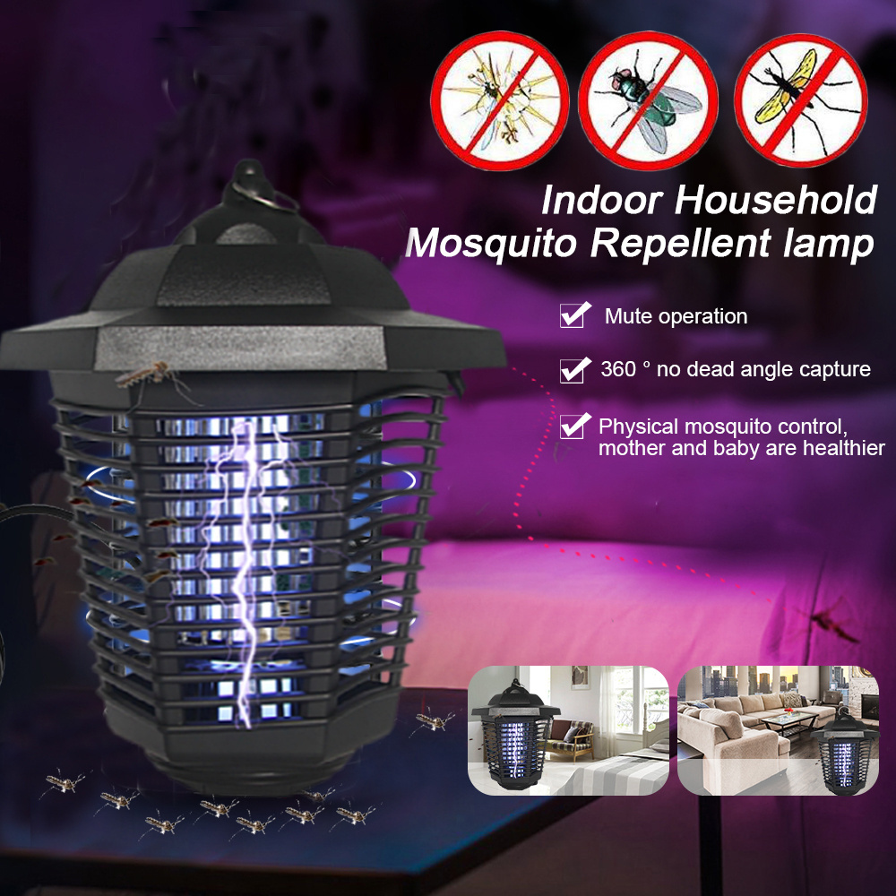 3000V High Voltage UV Tube Bug Zapper 12W Mosquito Fly Insect Gnat Pest Killer Catcher Repellent Electronic Shock Mosquito Lamp