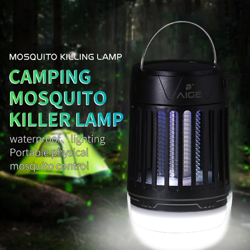 Outdoor Indoor Mosquito Insect Zapper Solar Bug Zapper Rechargeable USB Electronic Mosquito Killer Lamp for Camping Home