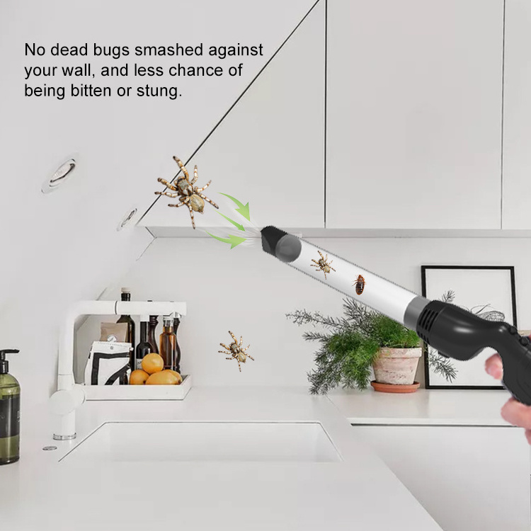 Bug Vacuum Handheld Powerful Insect Catcher with LED Light Portable Live Insect Trap for Pest Spider Cockroach