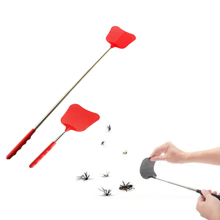 Stainless Steel Telescopic Expandable Fly Swatter Anti Mosquito Pest Reject Insect Killer Fly Swatter