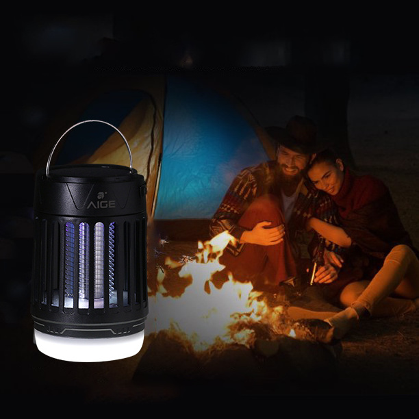 Outdoor Indoor Mosquito Insect Zapper Solar Bug Zapper Rechargeable USB Electronic Mosquito Killer Lamp for Camping Home