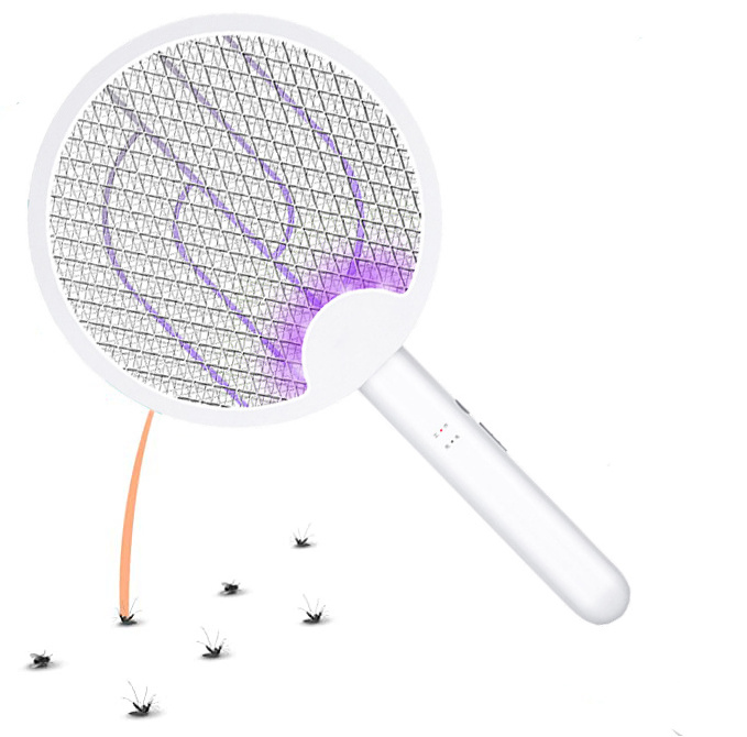 Electric Mosquito Fly Swatter Killer Lamp Multifunctional Adjustable Bug Zapper USB Rechargeable Mosquito Trap Racket