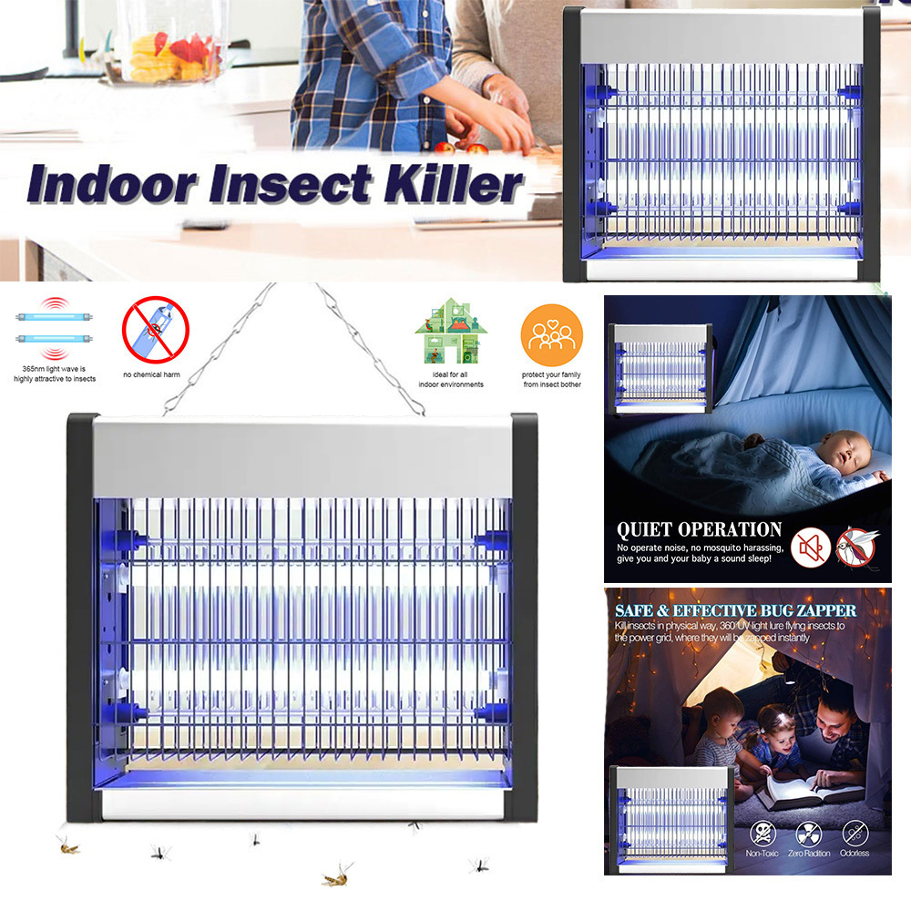 16W 20W 30W Indoor Bug Zapper Mosquitoes Flies Killer Repellent Traps Aluminum Electric Flying Fly Insect Killer Lamp