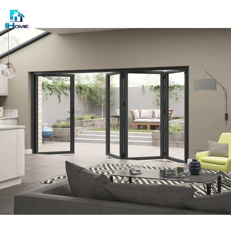 Reasonable Price Interior Folding/ Bifold Doors Aluminium Folding Patio Pvc/Wooden Folding  Door