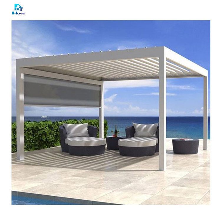 Waterproof Gazebo Pergola Aluminum Outdoor Louvre Pergola Kit