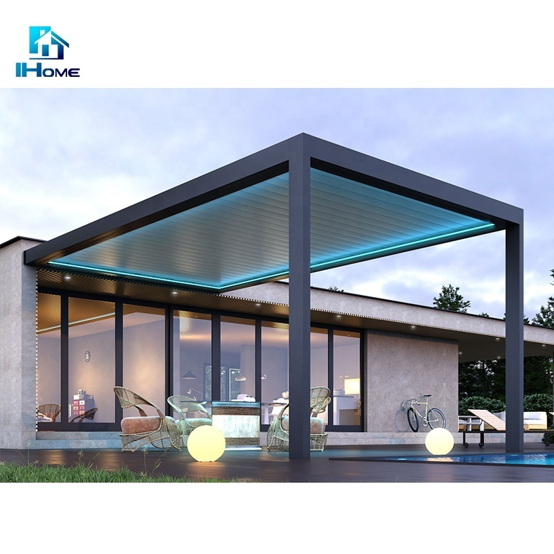 Modern courtyard grand smart gazebo with aluminum roof gazebo al aire libre for garden