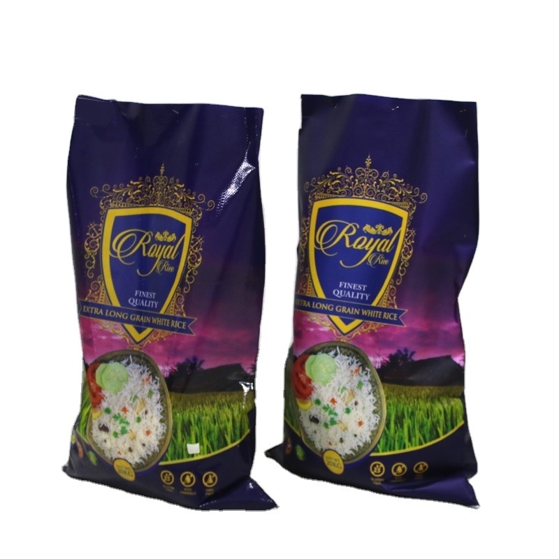 New empty custom design matte laminated pp print plasticrice packing bags pp woven bag 10kg 15kg 25kg 50kg sack for rice