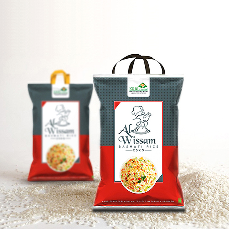 New empty custom design matte laminated pp print plasticrice packing bags pp woven bag 10kg 15kg 25kg 50kg sack for rice