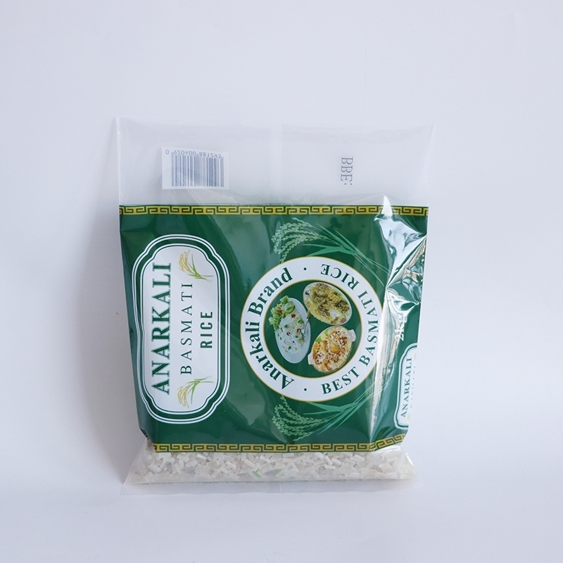 1kg 2kg 5kg sac de riz basmati rice grain pe lamination packing plastic rice packaging bag with printed custom design