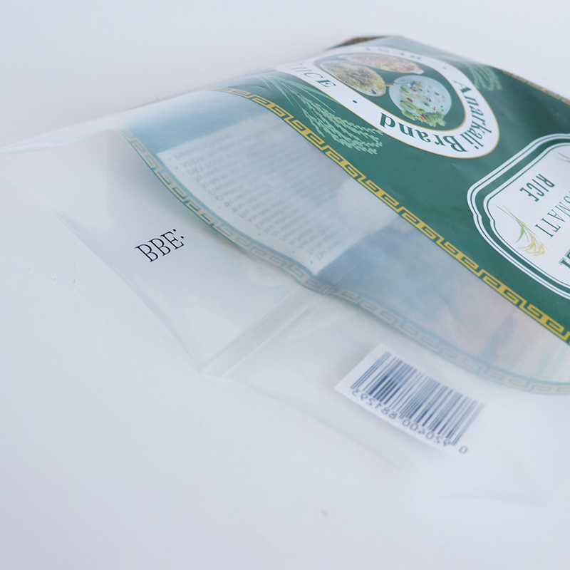 1kg 2kg 5kg sac de riz basmati rice grain pe lamination packing plastic rice packaging bag with printed custom design