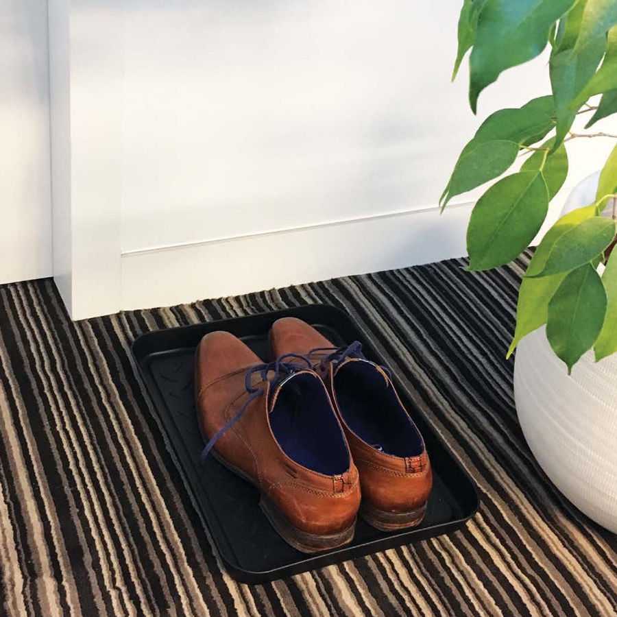 Shoe Tray for Entryway, Waterproof Boot Tray Shoe Mat Multi-Purpose Dog Cat Bowl Mat Pet Food Tray