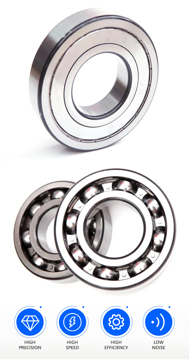 High quality Single row 6004 2RS ZZ 2Z Chrome Steel Deep Groove Ball Bearings OEM Custom Any Size