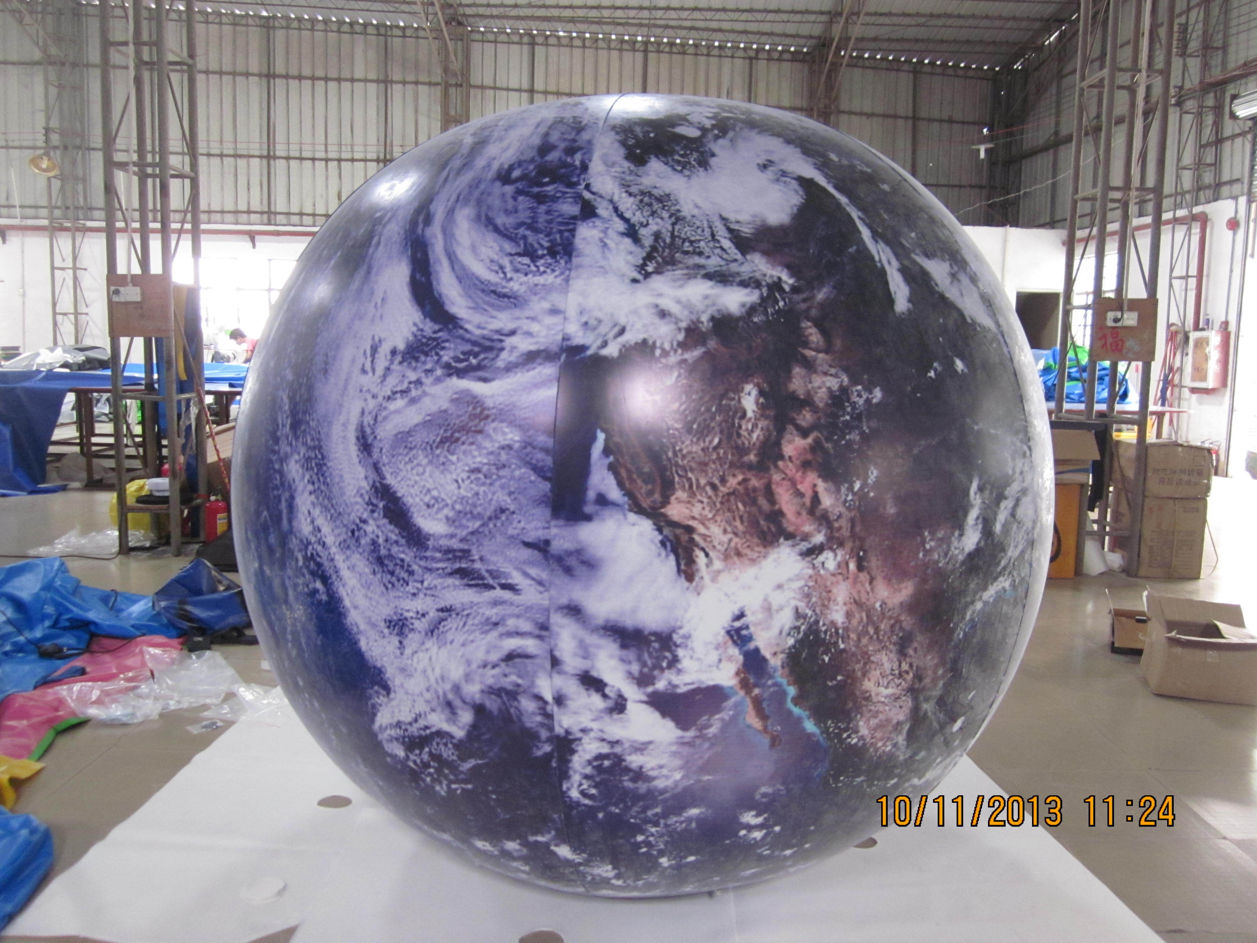 High Quality Factory Price Custom Logo Good Price PVC Advertising Giant Large Inflatable Helium Balloon terrestrial globe model