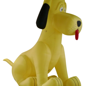 Hot sale cute inflatable dog advertising model inflatable cartoon character for kids