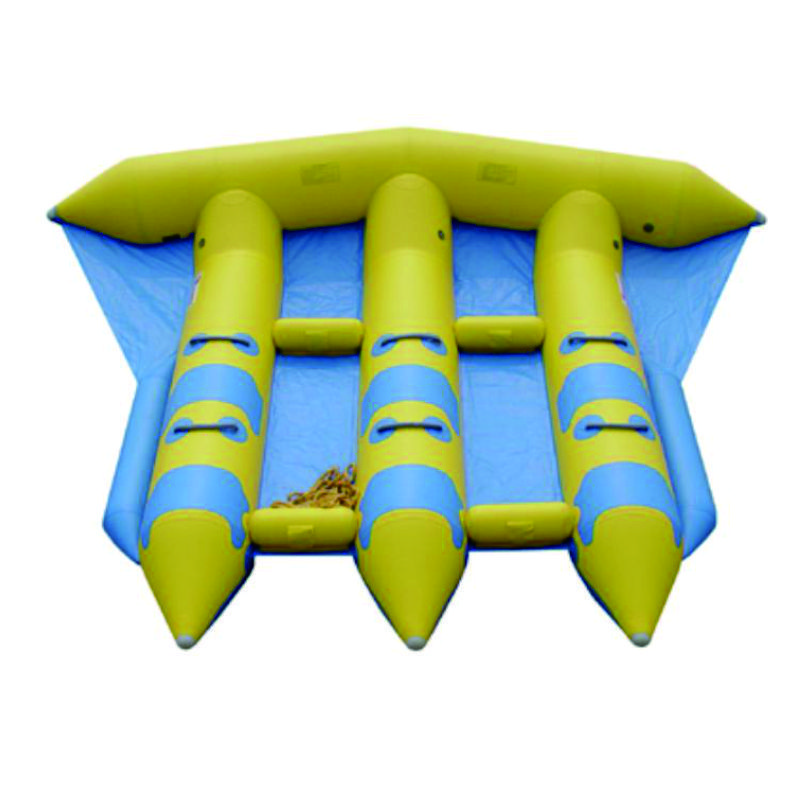 banana  inflatable boat water games customized  amusement inflatable  for summer amusement inflatable for kids and adult