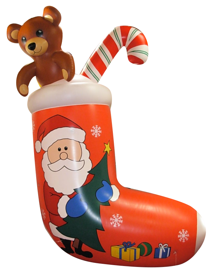 New arrival inflatable Christmas stocking advertising Christmas sock model