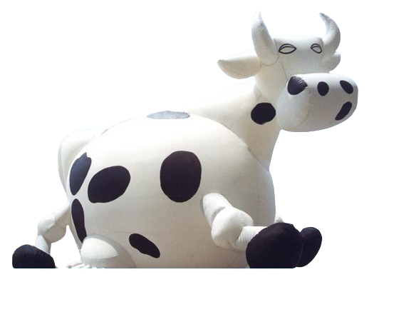 hot sale inflatable cow model cartoon character advertising inflatables decoration