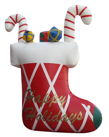 New arrival inflatable Christmas stocking advertising Christmas sock model