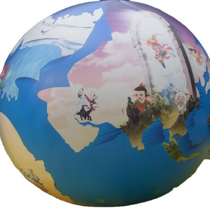 High Quality Factory Price Custom Logo Good Price PVC Advertising Giant Large Inflatable Helium Balloon terrestrial globe model