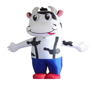 hot sale inflatable cow model cartoon character advertising inflatables decoration