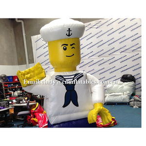 customized inflatable lego man decoration inflatable sailor mascot for sale