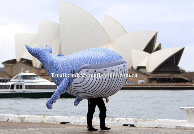 customized inflatable whale costume parade walking suits for sale