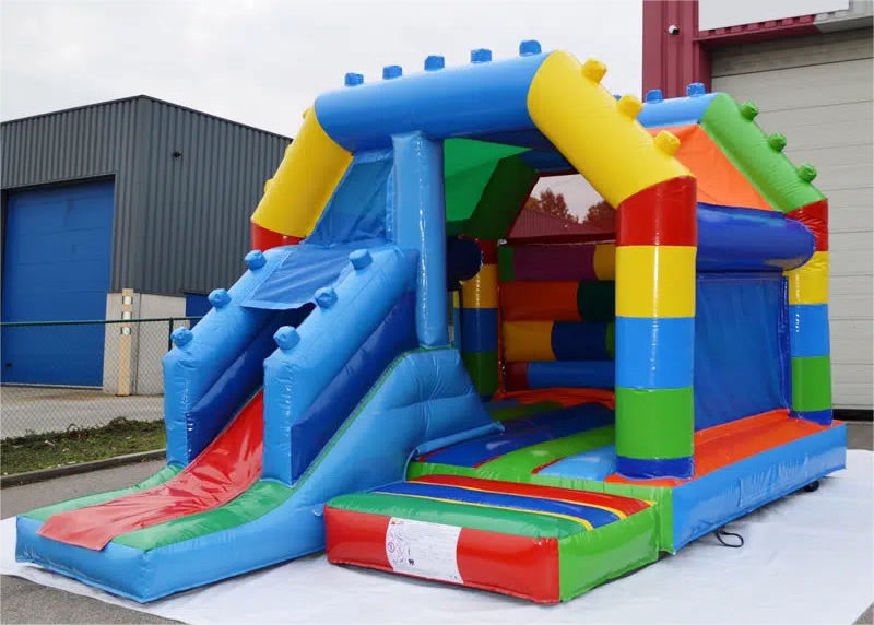 inflatable LE-GO slide with Bounce House LE-GO Inflatable Castle