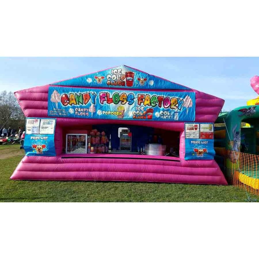 18ft x 12ft Candy Floss, Slush, Popcorn Stall Large Inflatable Booth Tent for party parade