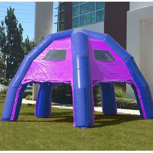 wholesale commercial large Inflatable blue/purple Spider advertising big inflatable tent